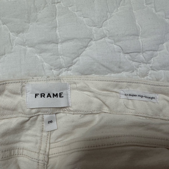 FRAME High Waist Straight Cotton Jeans in Size 26 - Picture 13 of 17